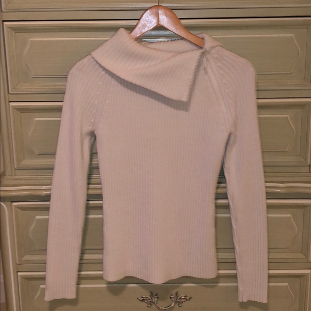 Loft zip neck sweater